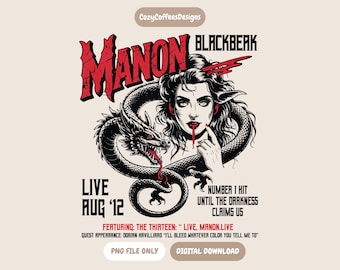 Manon Blackbeak PNG | Throne Of Glass Inspired | Bookish Digital Download