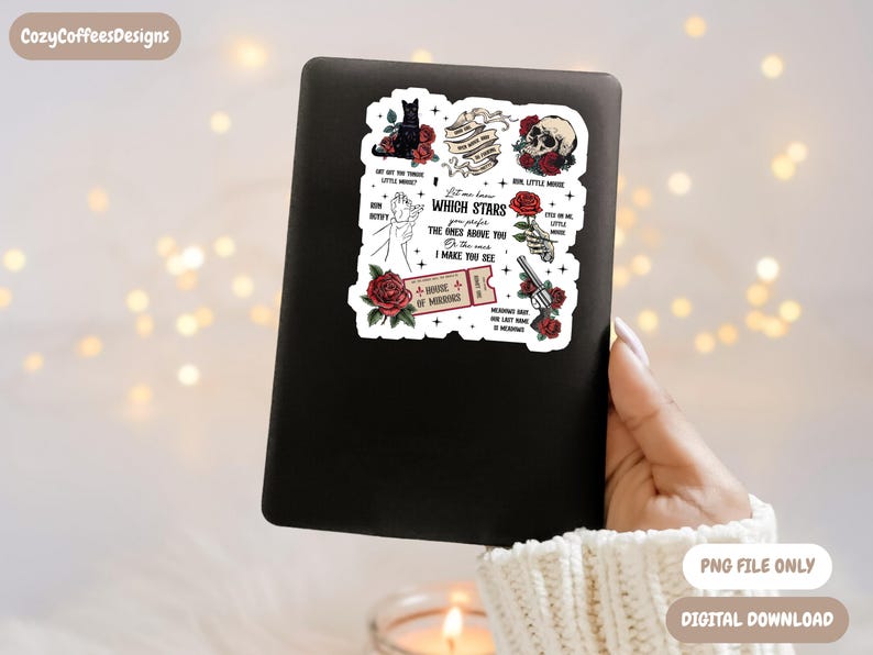 Run Little Mouse PNG | Dark Romance PNG | Bookish Shirt Design image 5