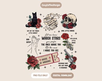 Run Little Mouse PNG | Haunting Adeline Inspired | Bookish Digital Download