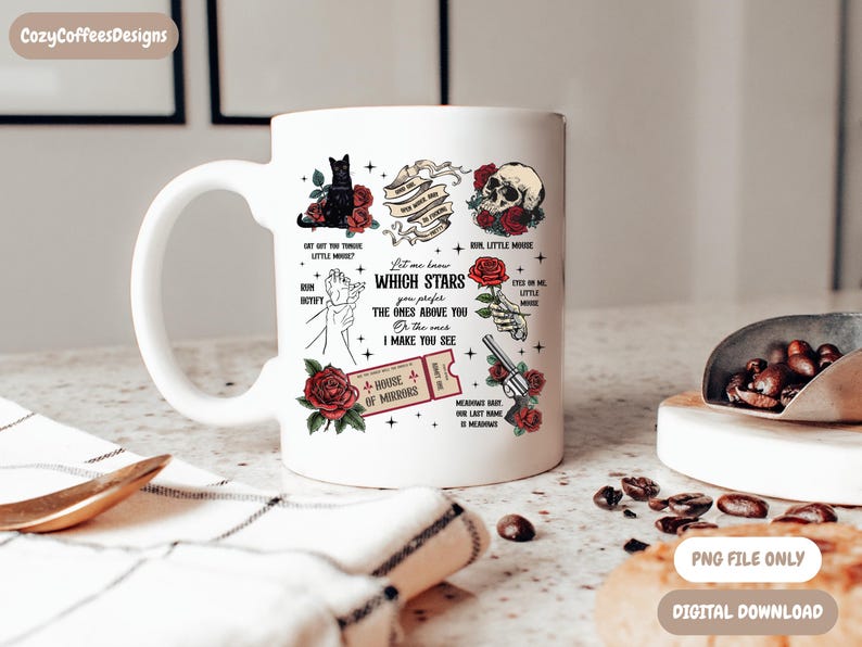 Run Little Mouse PNG | Dark Romance PNG | Bookish Shirt Design image 6