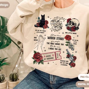 Run Little Mouse PNG | Dark Romance PNG | Bookish Shirt Design image 2