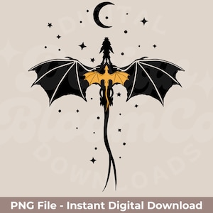 Basgiath War College Dragon PNG: Fourth Wing, Iron Flame (Digital Download)