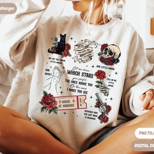 Run Little Mouse PNG | Dark Romance PNG | Bookish Shirt Design image 3