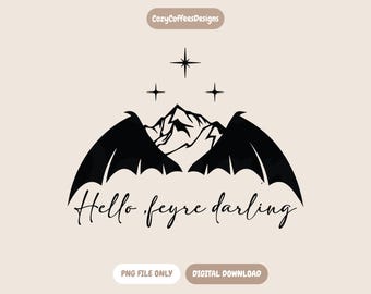 Feyre Darling PNG | Acotar Inspired | Bookish Digital Download