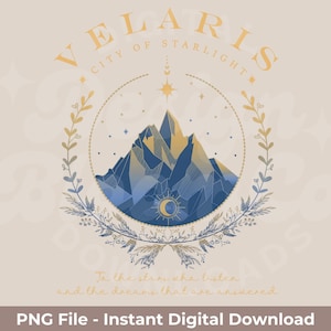 Velaris City of Starlight PNG: Acotar A Court of Thorns and Roses (Digital Download)
