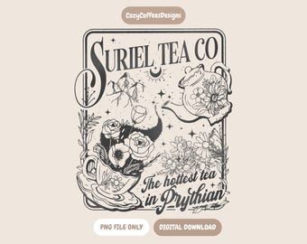 Suriel Tea Co PNG | Inspirado em Acotar | Download Digital Literário