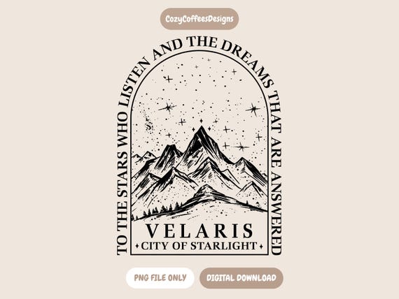 Velaris City Of Starlight PNG | Acotar Inspired | Bookish Digital Download