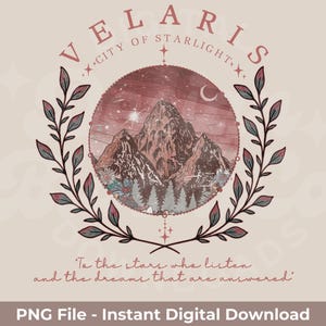 Velaris City of Starlight PNG - ACOTAR Series (Digital Download)