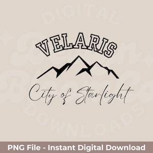 Velaris City of Starlight PNG - ACOTAR Bookish File (Digital Download)