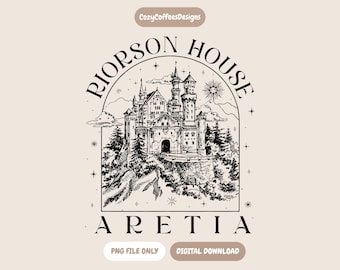 Riorson House Aretia PNG / Inspirado en la Cuarta Ala / Descarga Digital de Libros