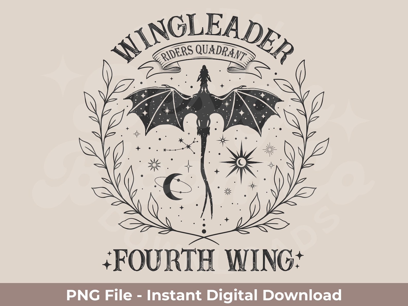 Fourth Wing Wingleader Dragon PNG: Basgiath War College (digital ...