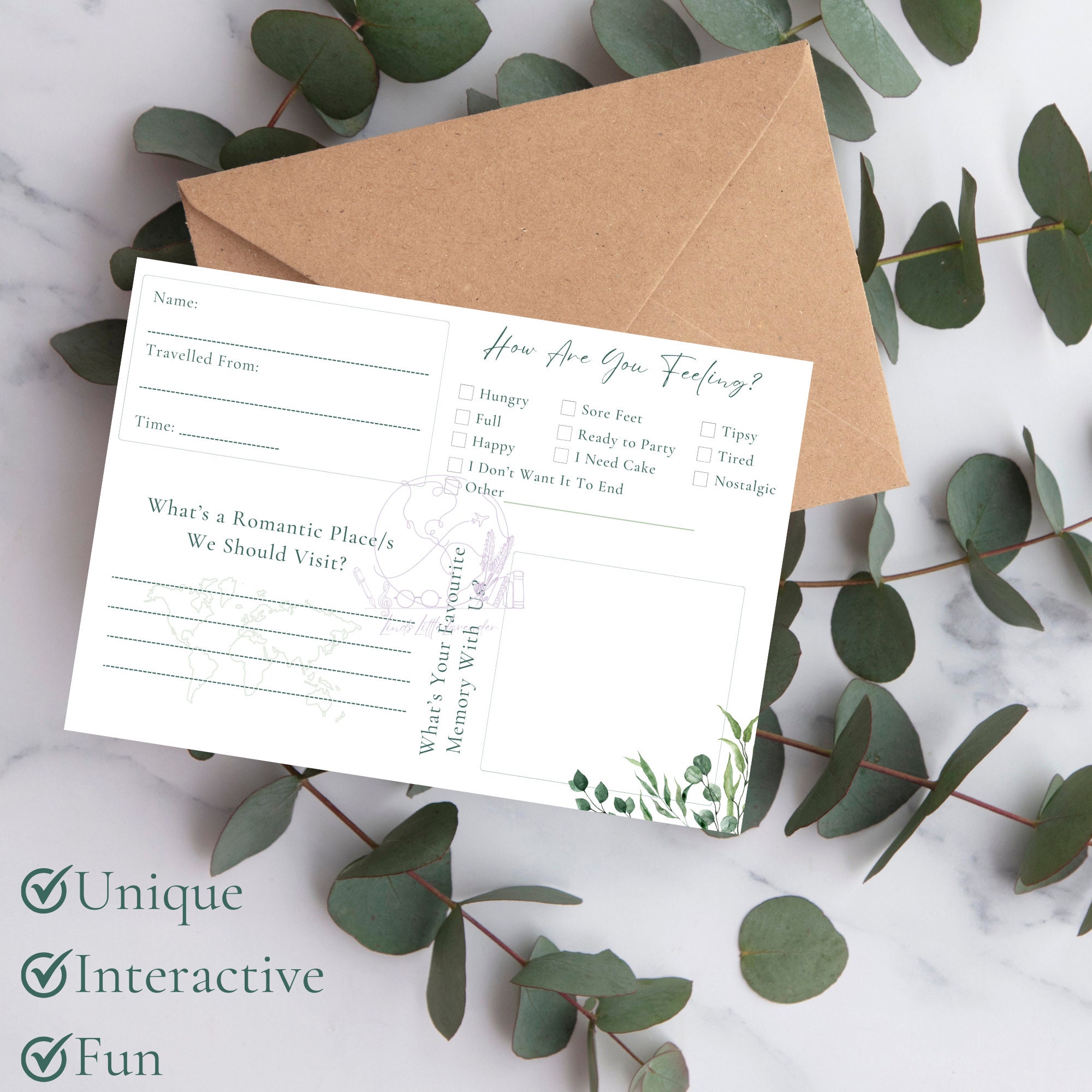 Wedding Guest Book Cards, Wedding Guestbook Cards, Guestbook Cards