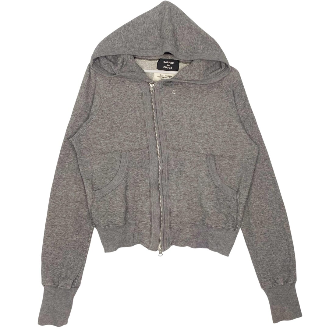 トップス CABANE de ZUCCa - fur custom sweatshirt Vintage Cabane De Zucca Full Zip Hoodie Sweater Pullover