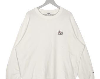 Vintage UT Keith Haring Crewneck Sweatshirt White Pullover Jumper Size XXL