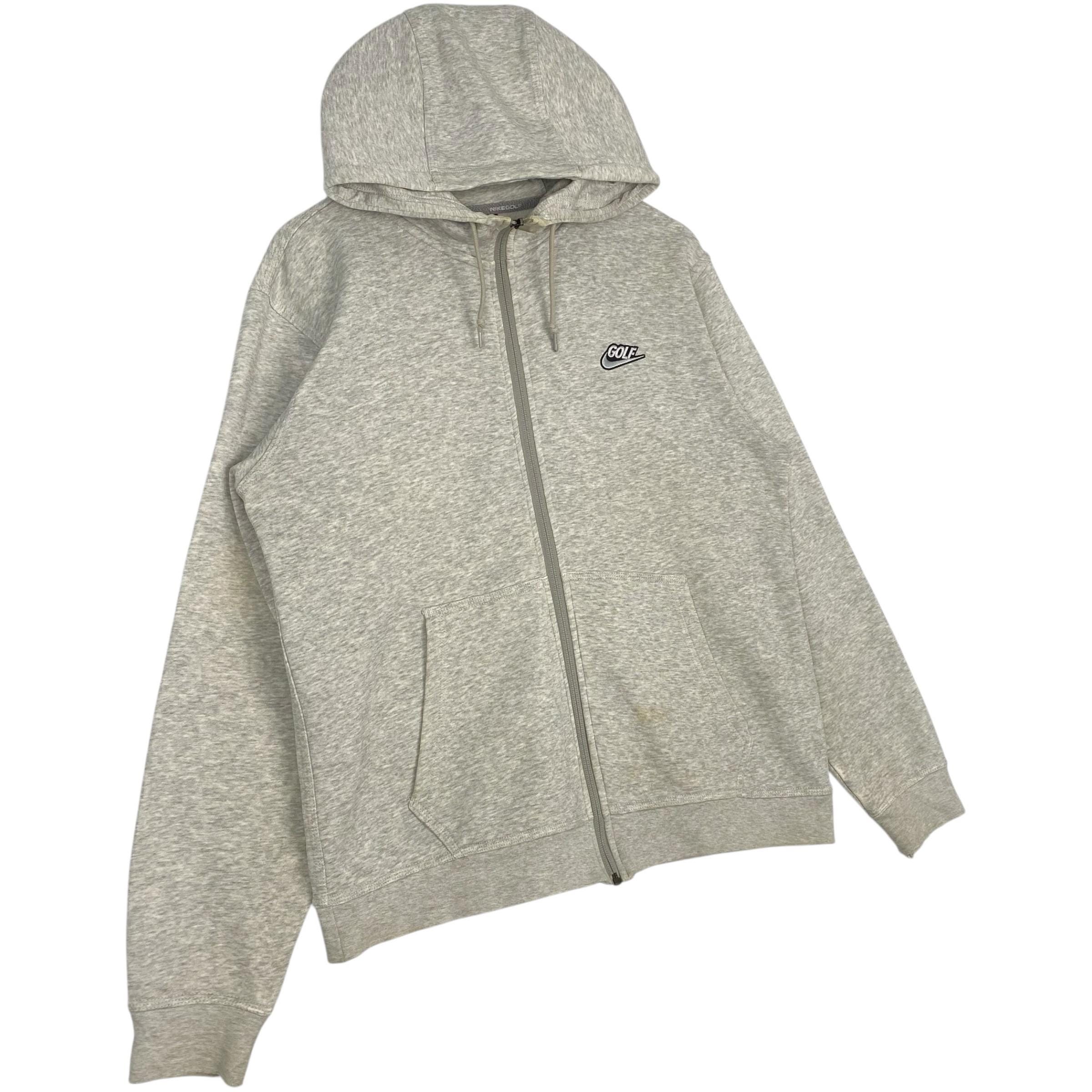 トップス 90s NIKE ZIP UP HOODIE GRAY VTG NIKE Swoosh Full Zip Hoodie Sweatshirt 80s 90s Gray Size