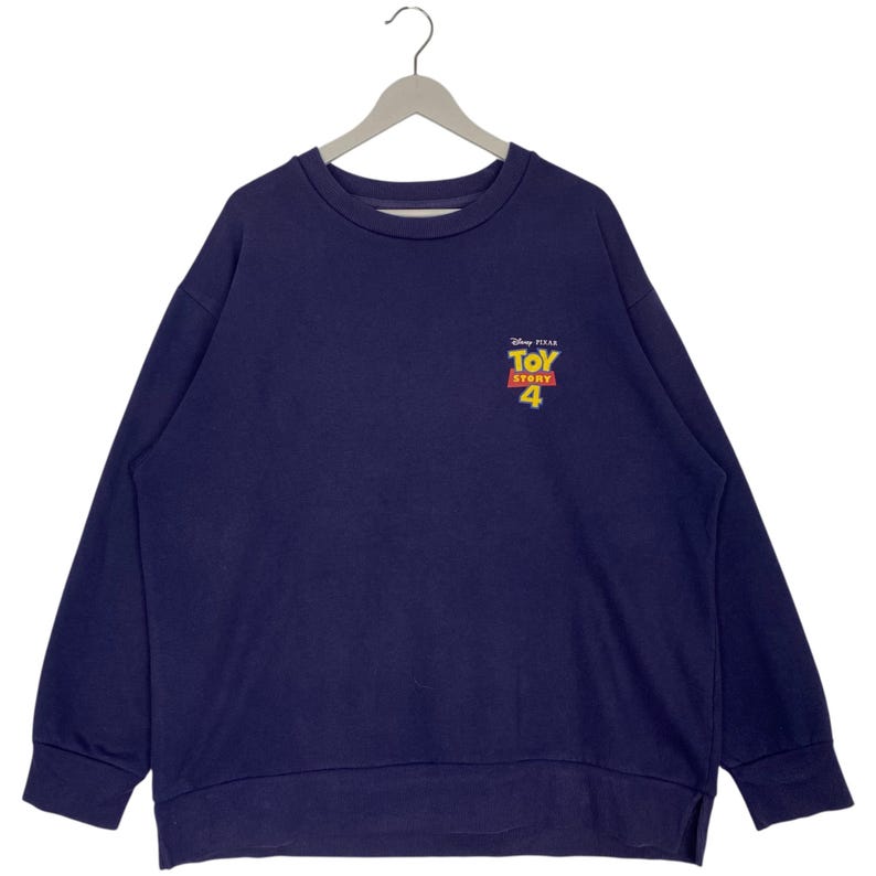 Vintage Toy Story 4 Tröja Rundringad Marinblå Pullover Tröja Storlek XL bild 5