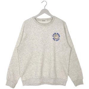 Vintage Peanuts Charlie Brown Sweatshirt Crewneck Grey Pullover Jumper Size L