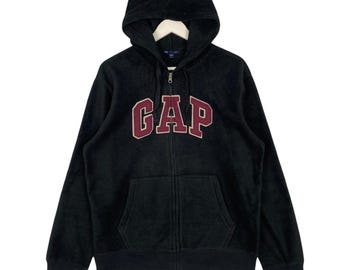 Vintage 1990s GAP Kids Embroidered Fleece Hoodie / 90s Hoodie