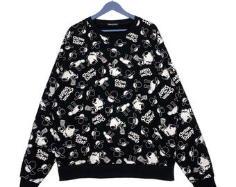 Sudadera vintage de cuello redondo de la oveja Shaun, jersey XL