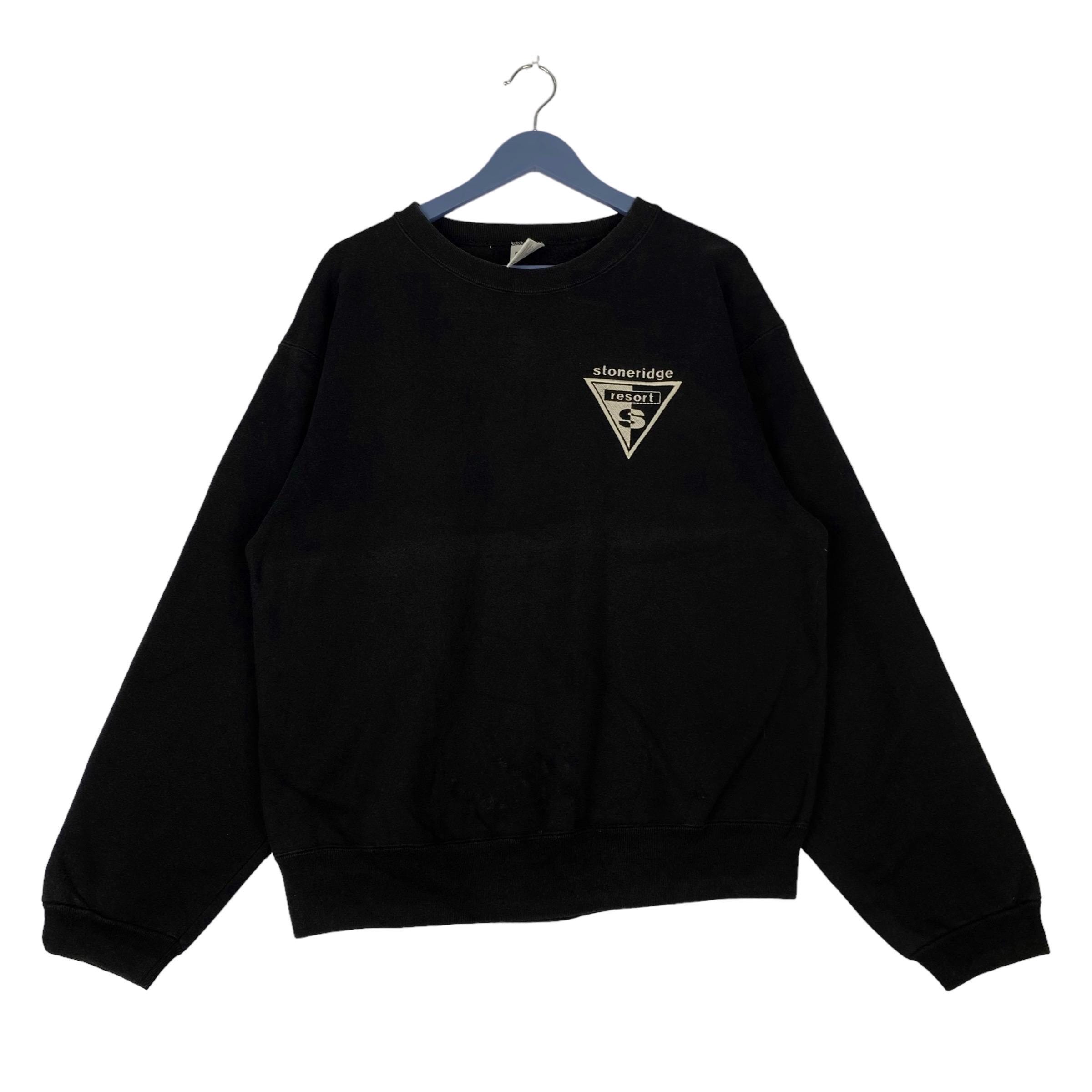 Vintage Stoneridge Small Embroidered Logo Crewneck Sweatshirt