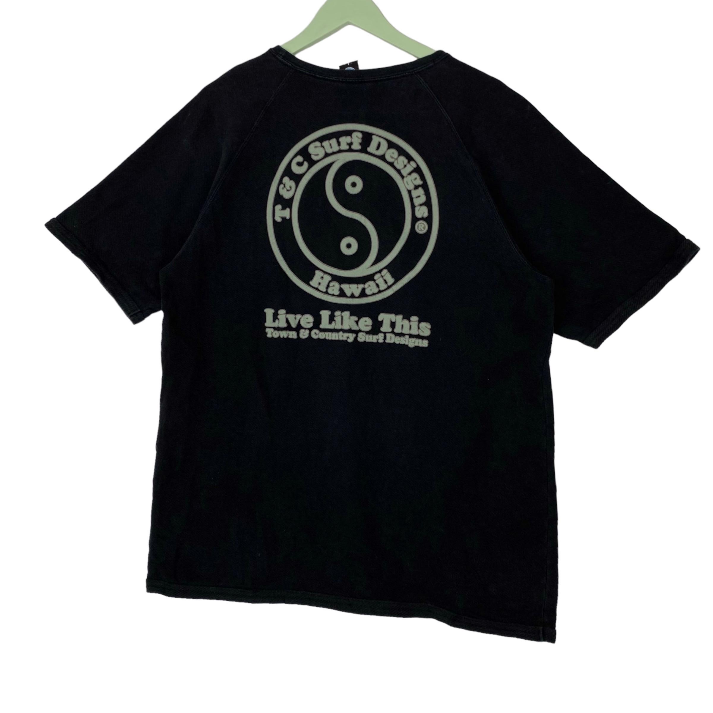 ヴィンテージ タウン&カントリー サーフデザイン フルプリント Tシャツ 