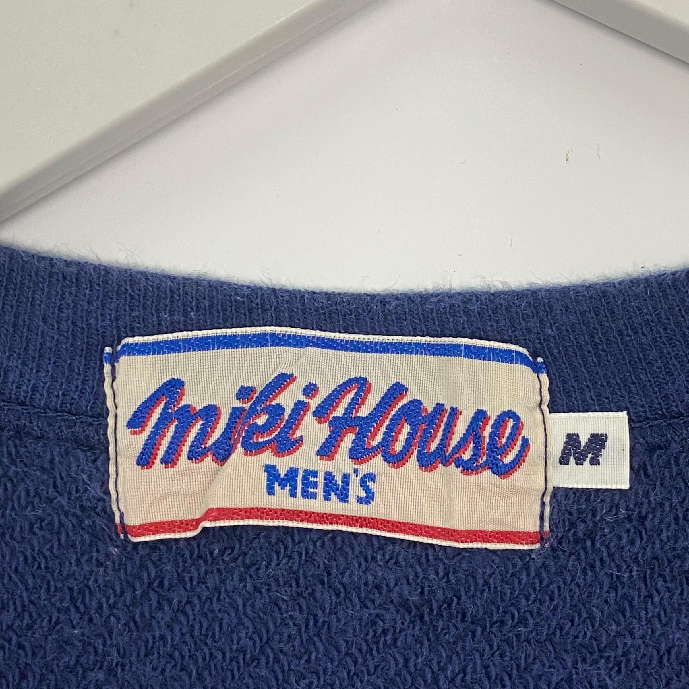 Vintage Miki House Crewneck Sweatshirt Navy Blue Pullover Jumper