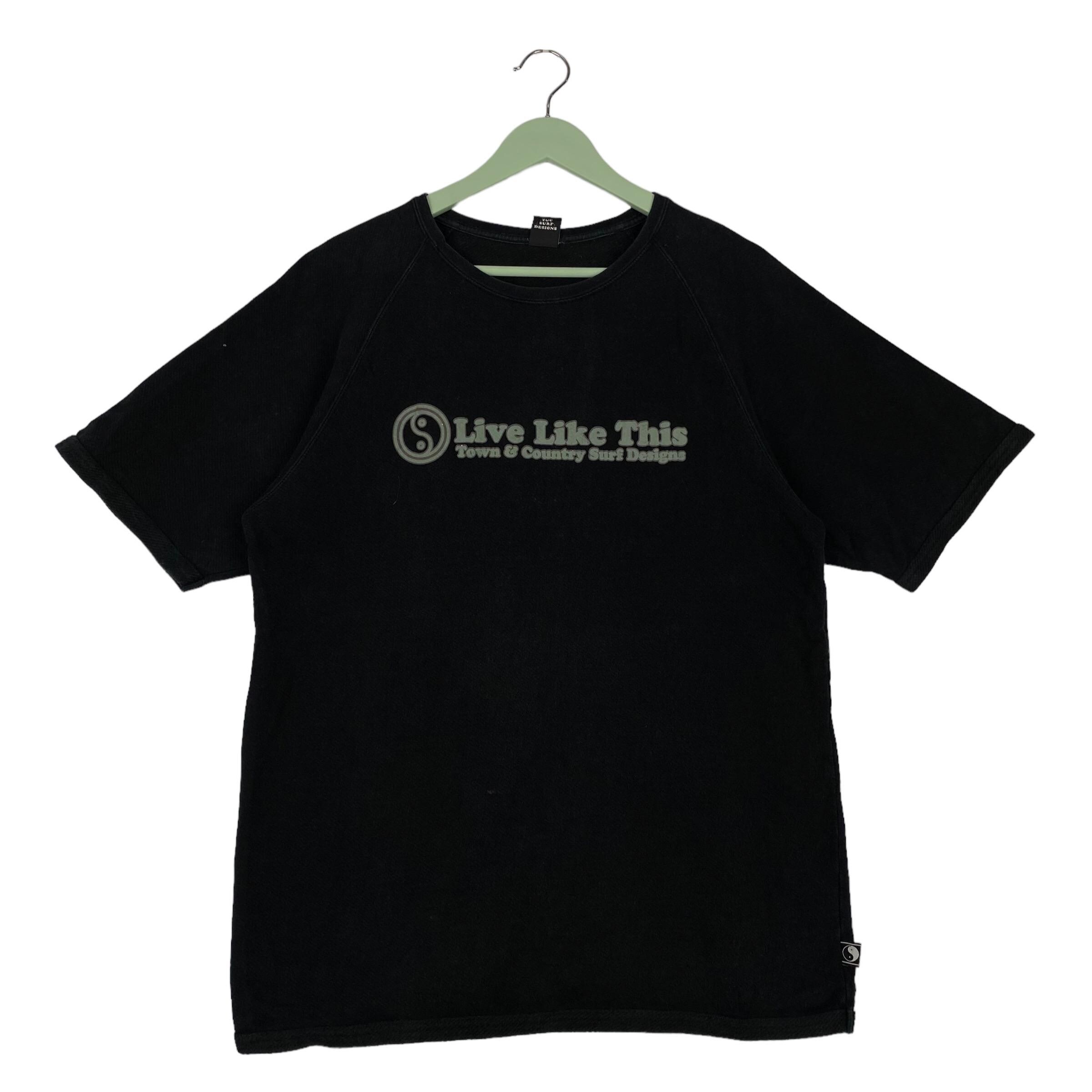 ヴィンテージ タウン&カントリー サーフデザイン フルプリント Tシャツ 