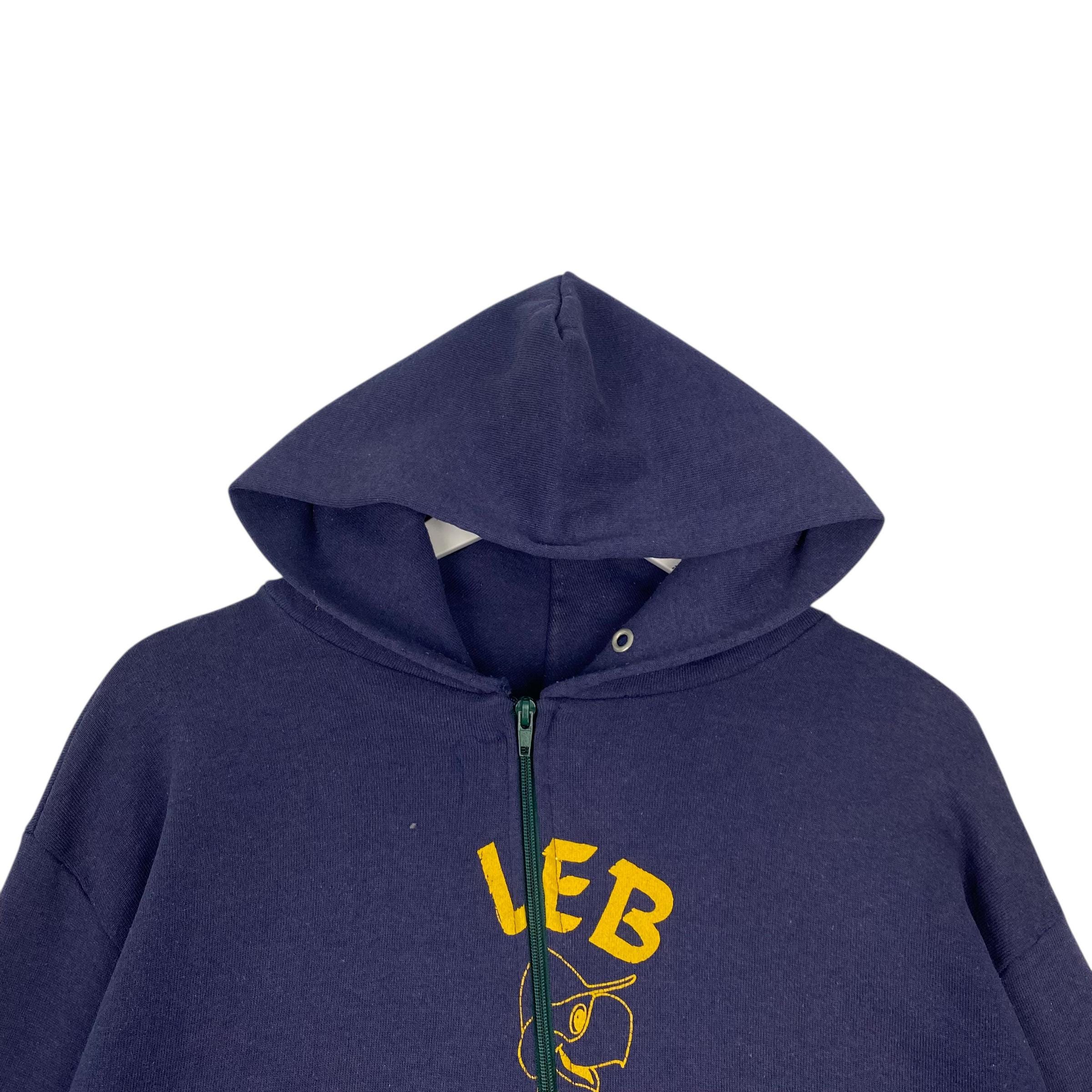 90S INDEPENDENT ZIP HOODIE NAVY VINTAGE