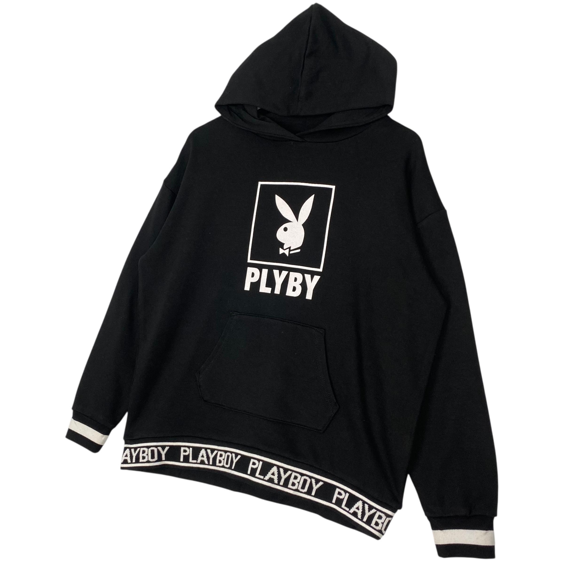 パーカー EXAMPLE X PLAYBOY BASIC LOGO PULLOVER Vintage Playboy Embroidered Hoodie Black Pullover Jumper Size M - Etsy