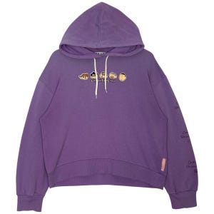 ヴィンテージ クレヨンしんちゃん パーカー セーター パープル プルオーバー ジャンパー サイズ M