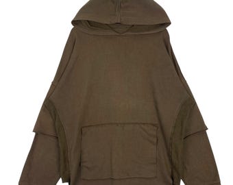 Felpa con cappuccio vintage ZARA Man Made in Pakistan, grande maglione, taglia L