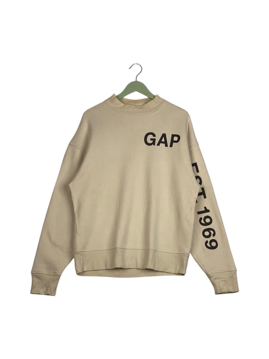 Vintage Gap Embroidered Crewneck Sweatshirt White
