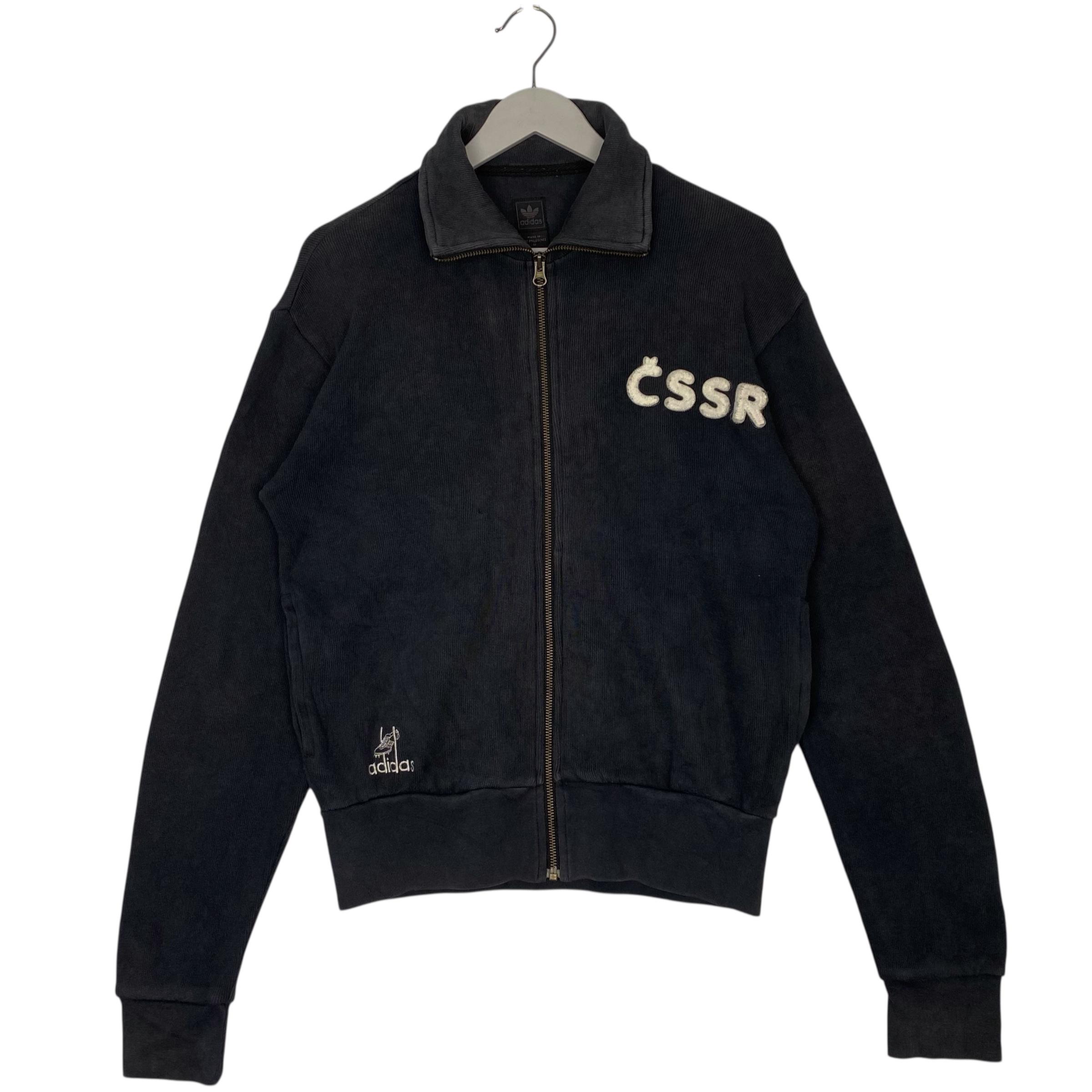 Vintage Adidas Full Zip Small Logo Hoodie Sweater Black Pullover