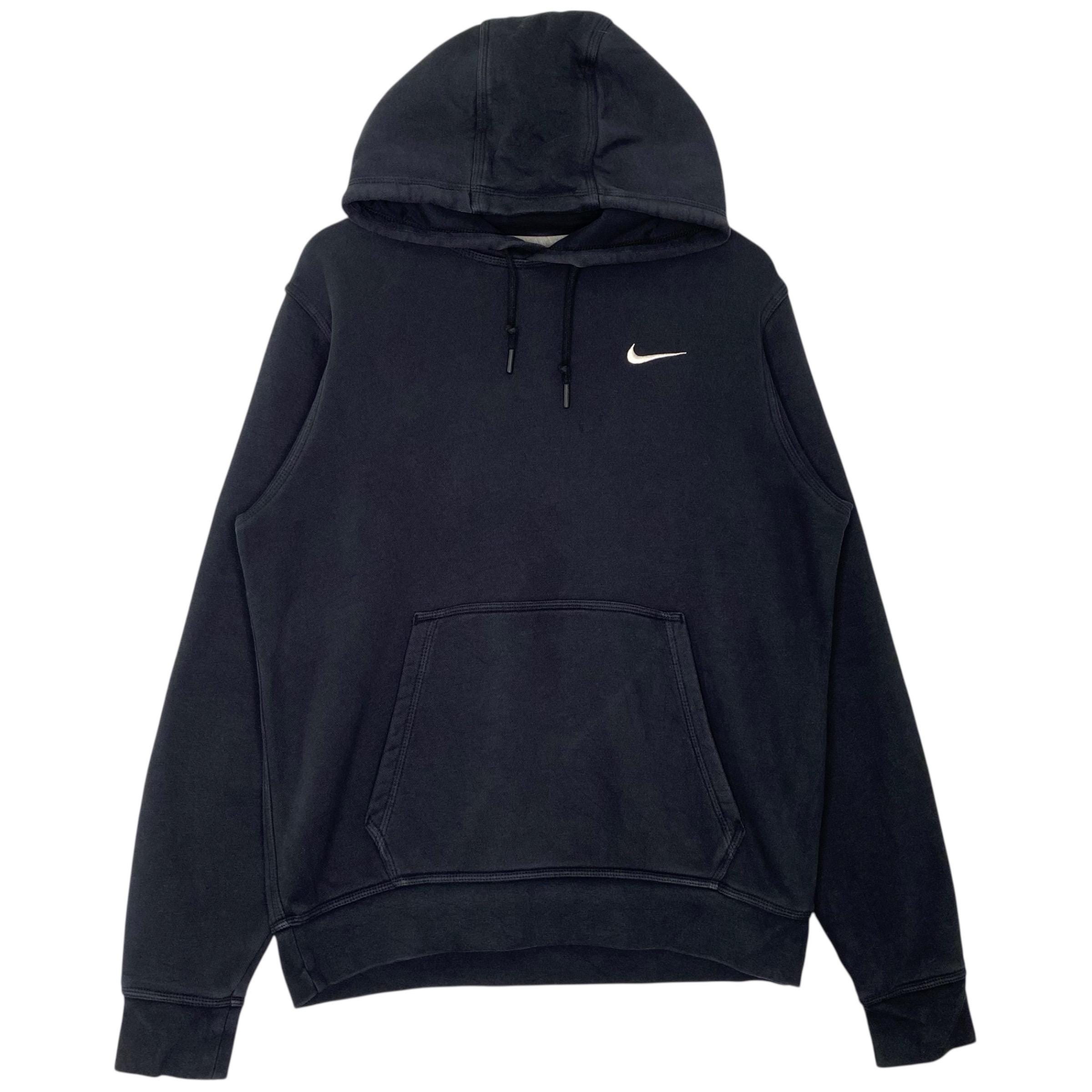 新品 NIKE SWOOSH SWEATER SMALL Vintage Nike Swoosh Hoodie Sweater Small Logo Embroidery Navy Blue