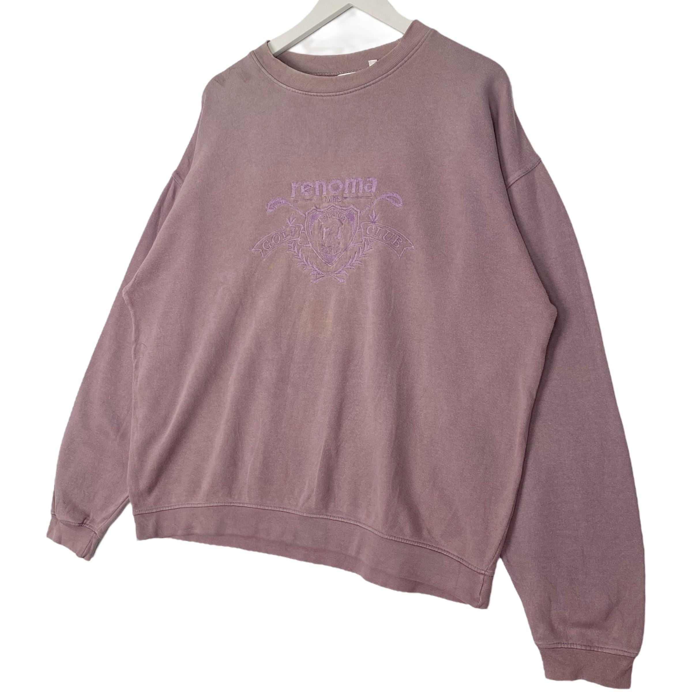 ・renoma GOLF Crew Neck Sweat Vintage Renoma Golf Italy Sweatshirt Big Logo Embroidery