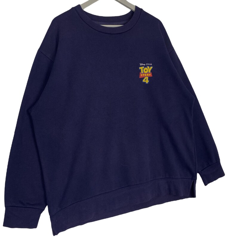 Vintage Toy Story 4 Tröja Rundringad Marinblå Pullover Tröja Storlek XL bild 6