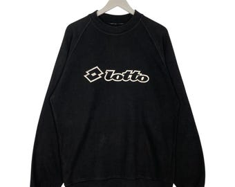 【BLACK】LOTTO M/N/T LOGO SWEAT PULLOVER Lifestyle Smart Sweatshirt Dark Blue - Lotto Sport