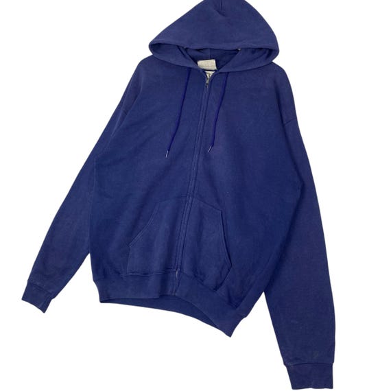 Vintage 90s Lee Heavyweight Full Zip Hoodie: Made in USA, Size L