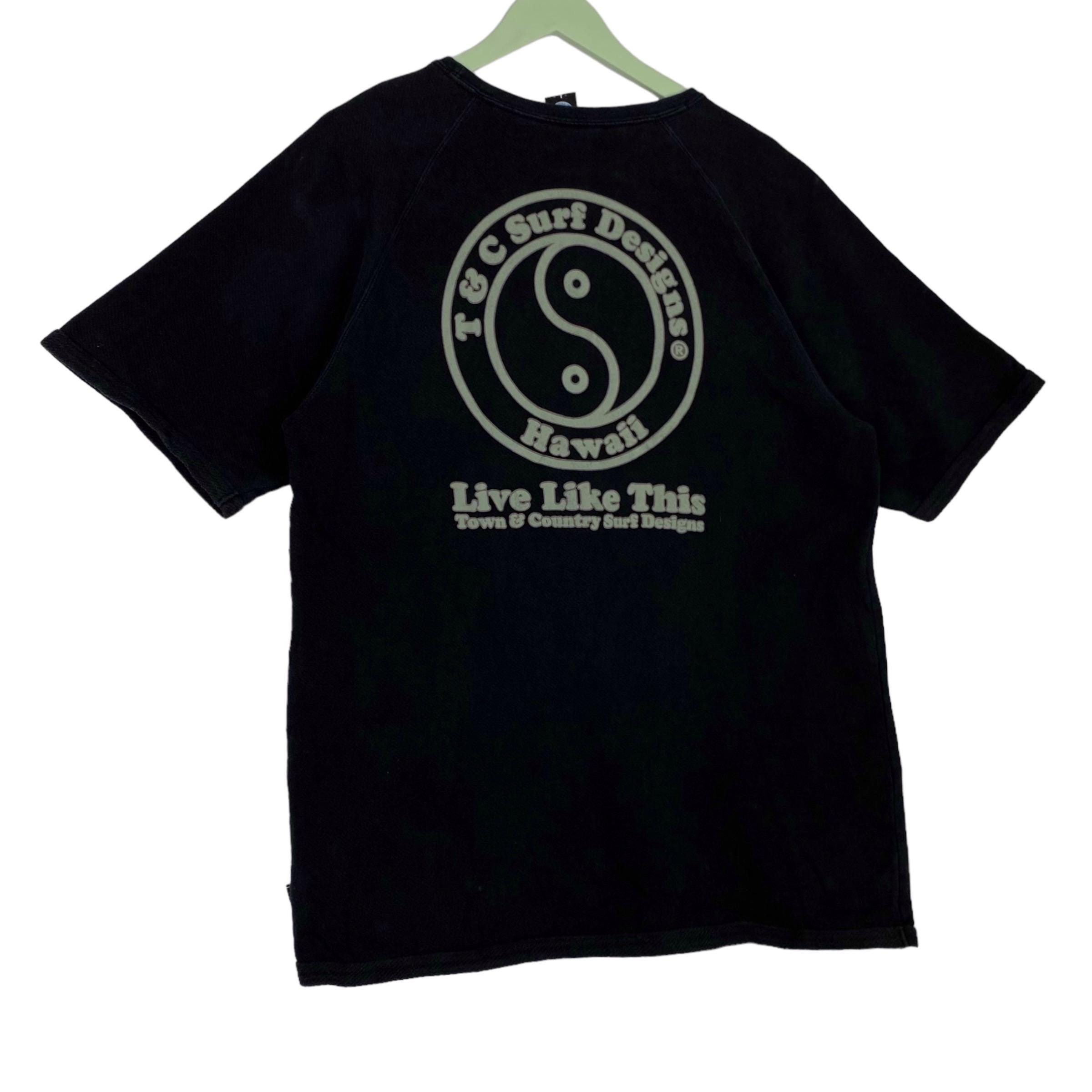 ヴィンテージ タウン&カントリー サーフデザイン フルプリント Tシャツ 
