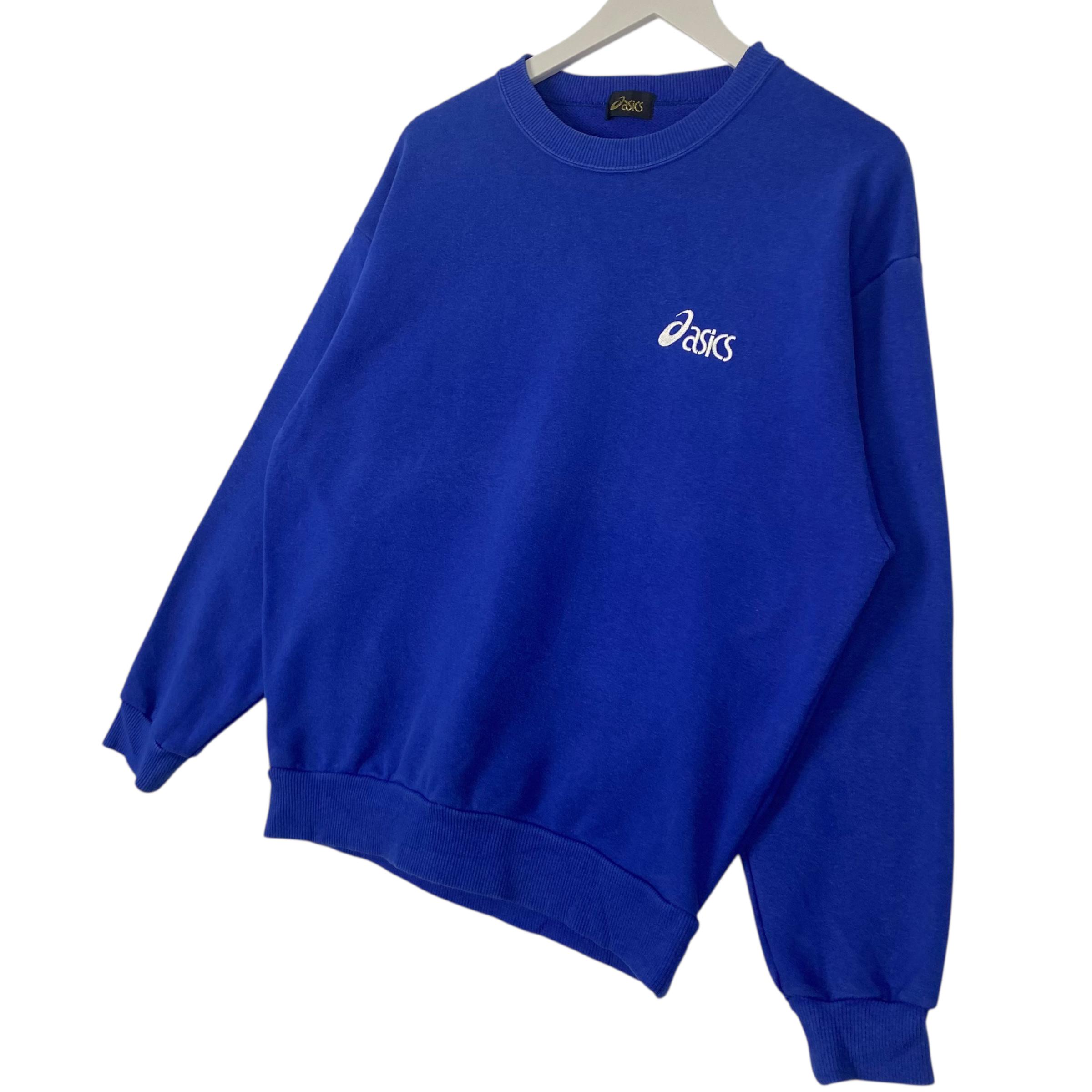 【希少】90s アシックス 日本代表 スウェット L 品番07 日本製　Lサイズ Vintage Asics Japan Sweatshirt Crewneck Small Logo Embroidery