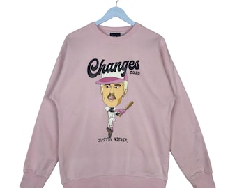 vintage Justin Bieber Change 2020 sweat-shirt ras du cou pull taille M
