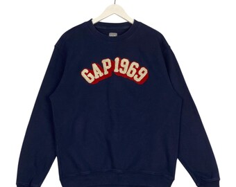 Vintage GAP Sweatshirt, Big Logo Embroidery, Navy Blue XXS - Etsy