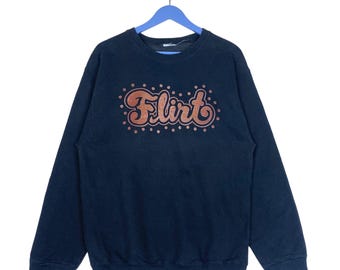 Vintage Flirt Sweatshirt Crewneck Pullover Jumper S