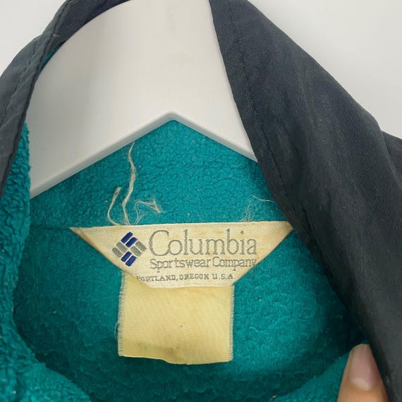 Vintage 90s Columbia Sportswear Fleece Full Zip Green Size M - Etsy