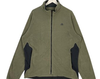 RARE!!VTG Nike Acg Thermal Fit Two Tone Zipper Fleece Outer Layer