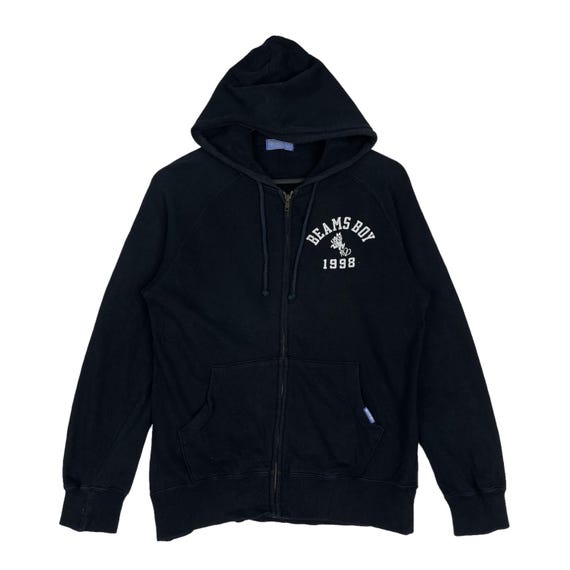 Beams zip hoodie black - Gem