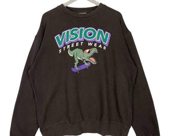 Vintage 1987 Vision Street Wear Sweatshirt M/L - Etsy