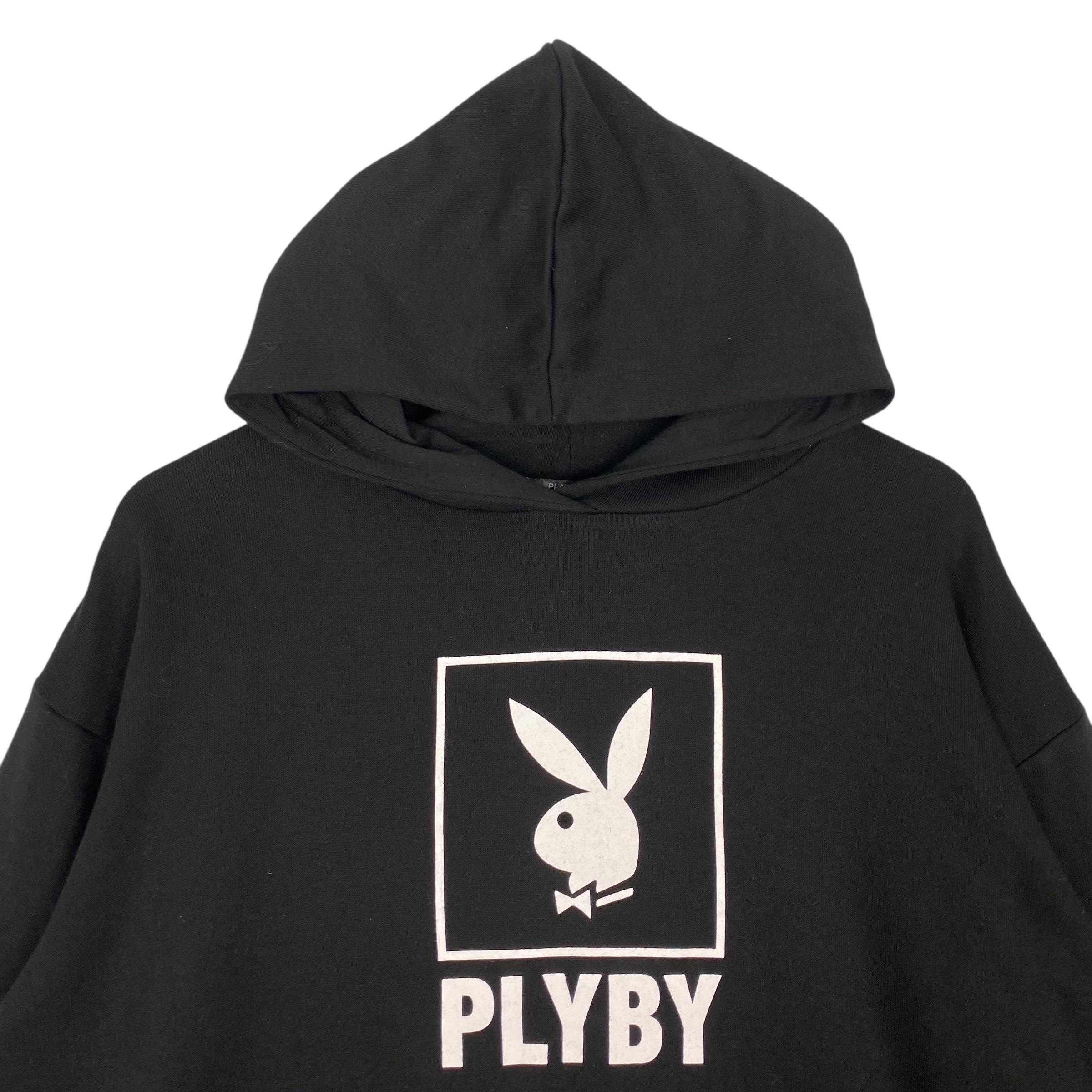 Vintage Playboy Embroidered Hoodie Black Pullover Jumper Size M - Etsy