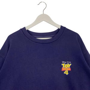 Vintage Toy Story 4 Tröja Rundringad Marinblå Pullover Tröja Storlek XL bild 8
