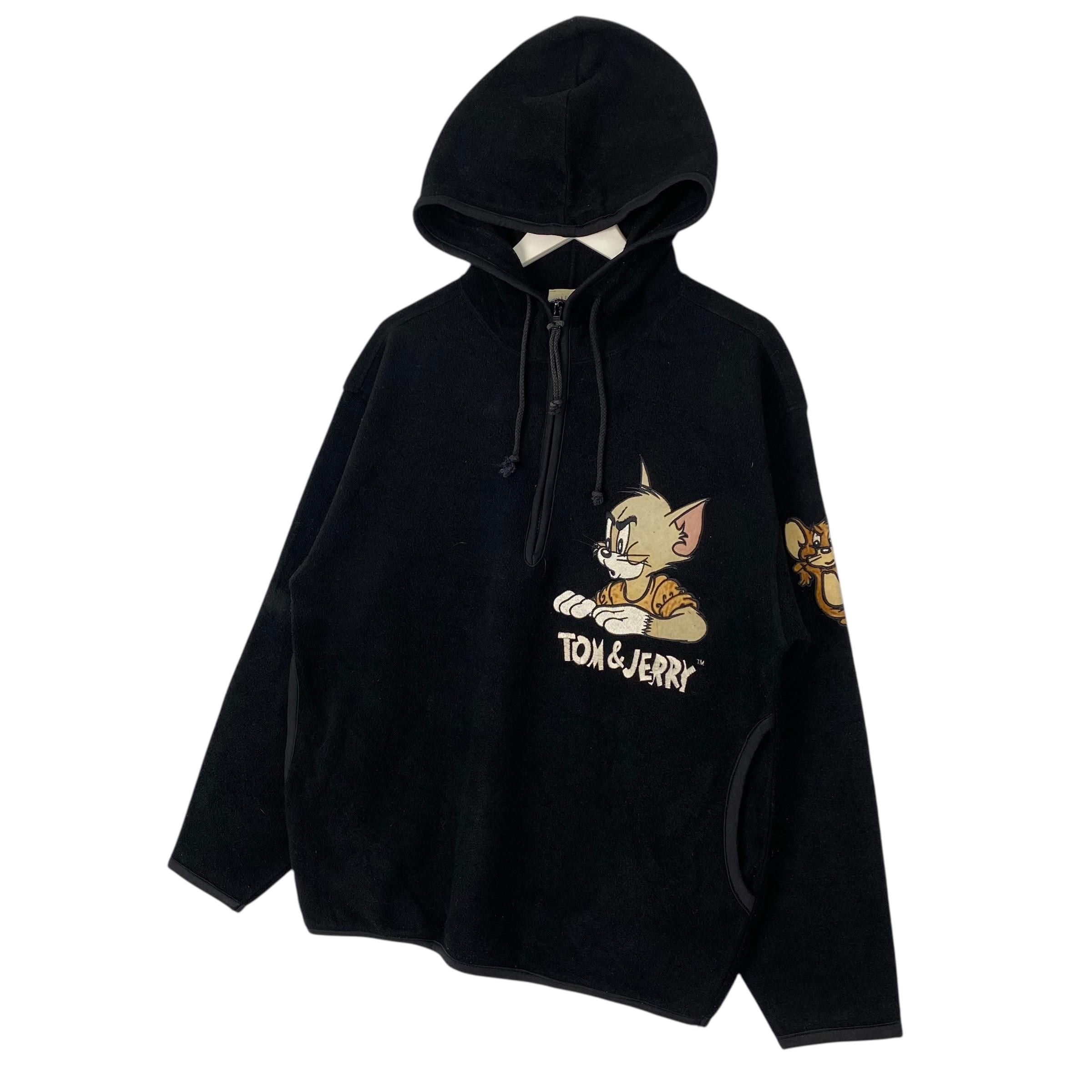 Vintage Tom & Jerry Cartoon Half Zipper Fleece Hoodie Size M - Etsy